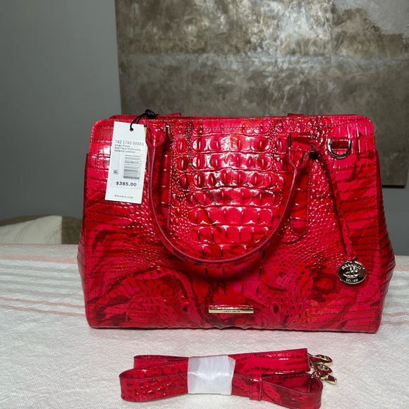 Brahmin Handbags - Brahmin Scarlet Crocodile Satchel